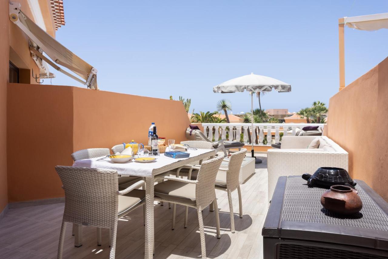 Exclusive Attic Las Vistas 3 With Breathtaking Sea View, Only 100 M To The Sea, Heated Pool, Aircon, Wifi Arona  Luaran gambar