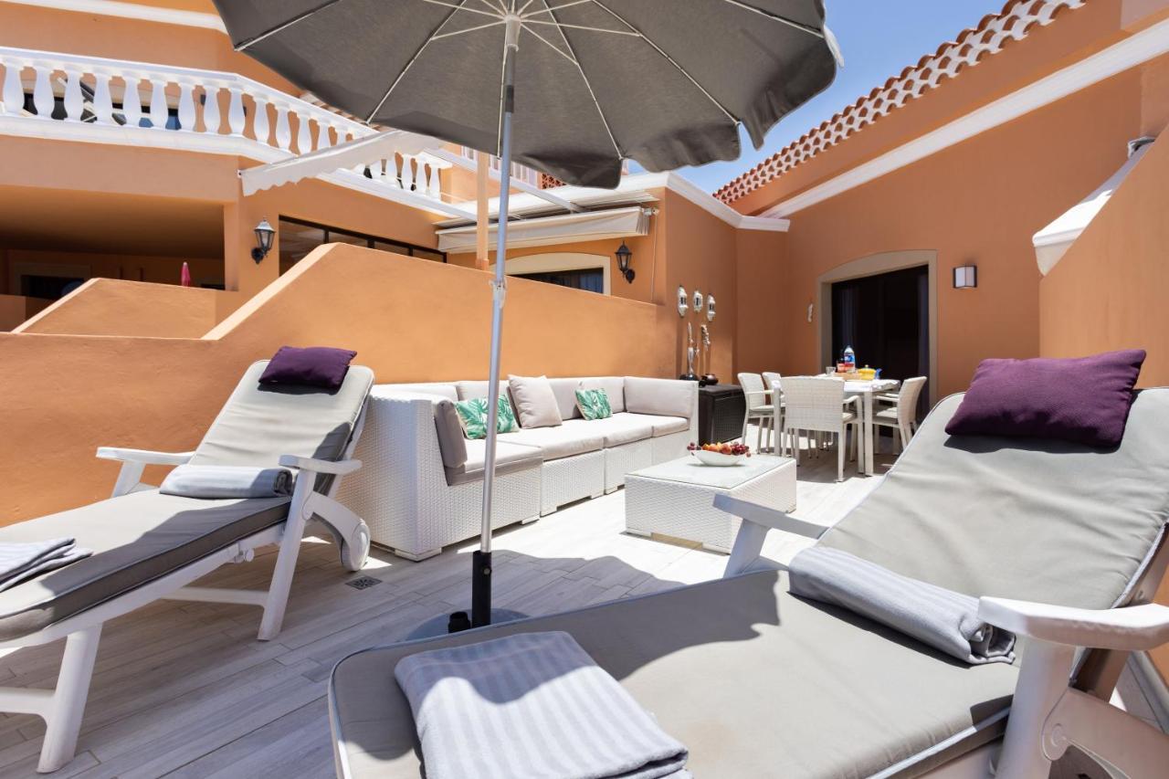 Exclusive Attic Las Vistas 3 With Breathtaking Sea View, Only 100 M To The Sea, Heated Pool, Aircon, Wifi Arona  Luaran gambar